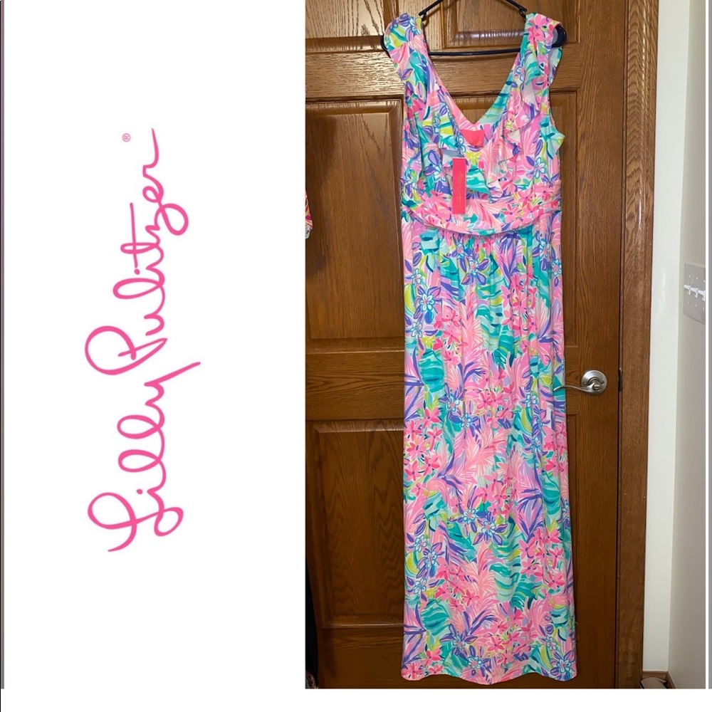 NWT Lilly Pulitzer XL Mirella Maxi Dress